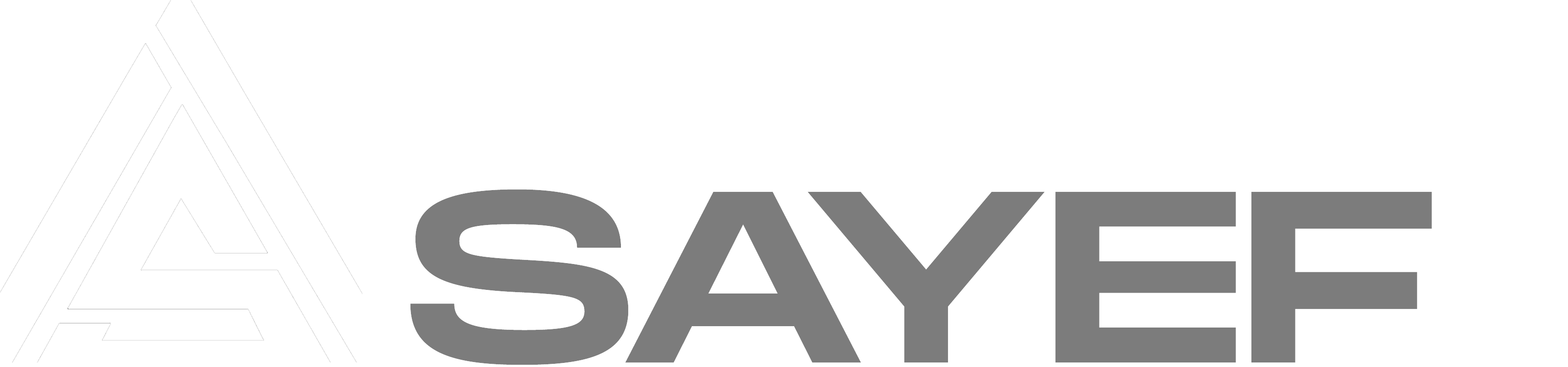 white on black abedin sayef logo